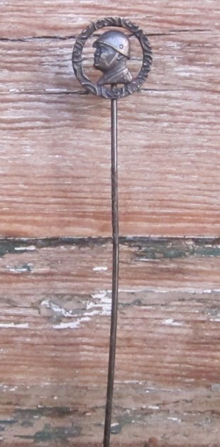  Italian WWII, Mussolini Patriotic Stickpin — image 3