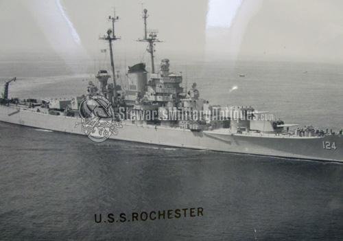  US Post WWII, USS Rochester, CA-124, Matted Photographs, Large Size — image 3