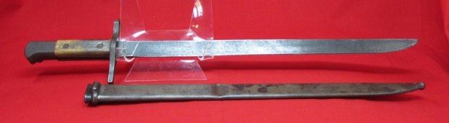  Japanese WWII Type 30 Bayonet and Scabbard, Tokyo Hourglass — image 3