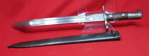  Swiss, M1889 Schmidt-Rubin Rifle Bayonet, Waffenfabrik Neuhausen — image 4