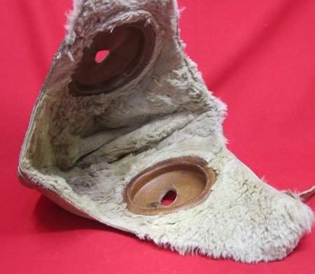  Japanese WWII Army Winter Flying Helmet, Tan Leather — image 6