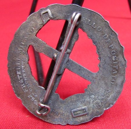  Italian WWII Russian Front Badge, Milan Maker — image 3
