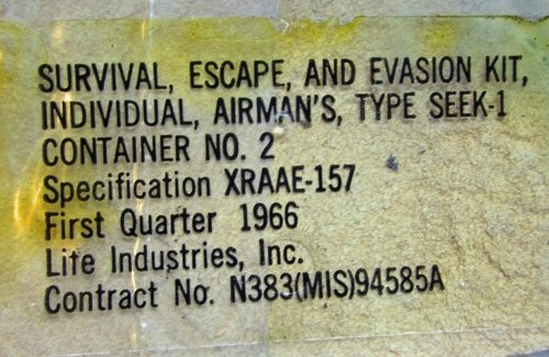  US Vietnam War Airman's Escape and Evasion Survival Kit, 1966 — image 6