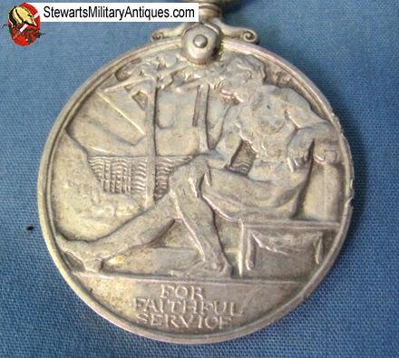  British George V Faithful Service Medal, Named Davis — image 5