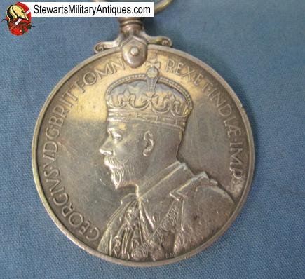  British George V Faithful Service Medal, Named Davis — image 6