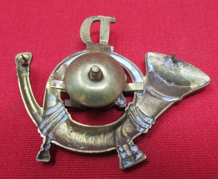  US Indian War, SAW Era Field Musician Hat Insignia, 24th Infantry, Company D — image 3