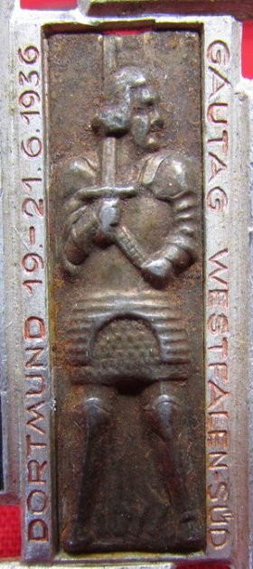  German WWII 1936 Westfalen, Sud-Dortmund Tinnie — image 3