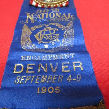  US Post Civil War 1905 Denver National Encampment Ribbon, Handwritten Letter, 1884 GAR 96th Illinois Inf'y — image 5
