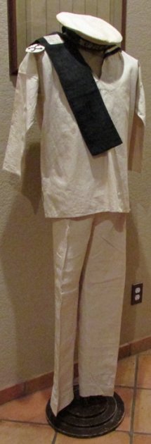  Japanese WWII, White Cotton, Imperial Navy Issue Uniform — image 2