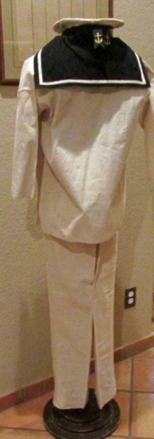  Japanese WWII, White Cotton, Imperial Navy Issue Uniform — image 4