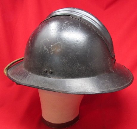  Belgian Post WWII Adrian Helmet, Complete — image 4