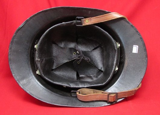  Belgian Post WWII Adrian Helmet, Complete — image 6