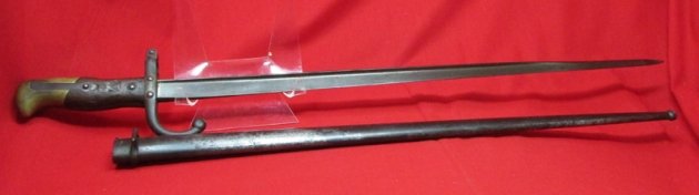  French M1874 Gras Bayonet, L Deny Paris 1878 — image 3
