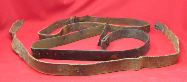  Japanese WWII Rifle Sling Lot, 3 Slings — image 2