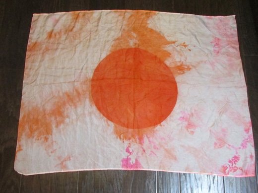  Japanese WWII Silk Flag, 36 x 27 Inches — image 3