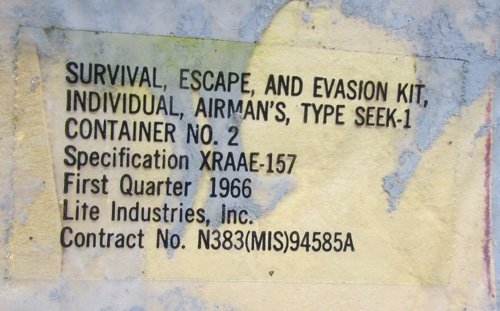  US Vietnam War Airman's Escape and Evasion Survival Kit, 1966 — image 6