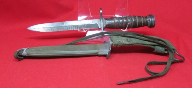  US WWII-Korean War, USM4 Carbine Bayonet, Utica  Manufacture — image 4