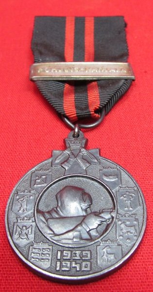  Finland, 1939-1940 Winter War Medal, Pohjois-Karjala Clasp — image 2