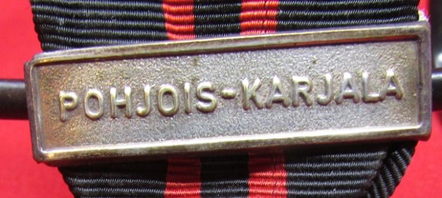  Finland, 1939-1940 Winter War Medal, Pohjois-Karjala Clasp — image 3