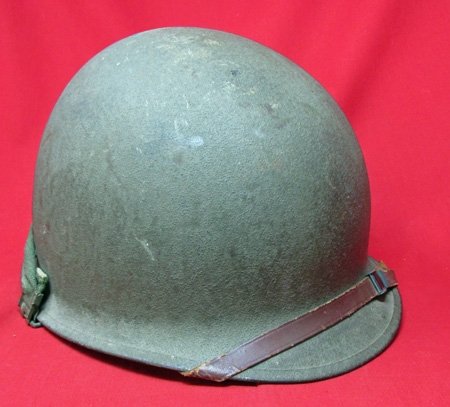  US Vietnam War Era Steel Helmet, Complete — image 2