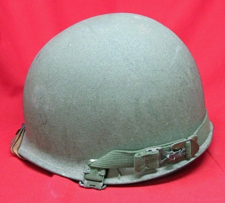  US Vietnam War Era Steel Helmet, Complete — image 3