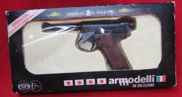  Italian, Post WWII, Armodelli Type 14 Nambu Toy Model Pistol — image 2
