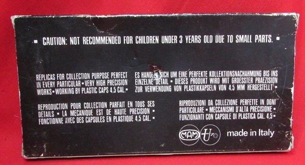  Italian, Post WWII, Armodelli Type 14 Nambu Toy Model Pistol — image 4