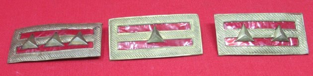  Chinese WWII Nationalist Army Officer Collar Rank Insignia, Singles — image 3