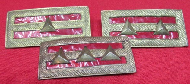  Chinese WWII Nationalist Army Officer Collar Rank Insignia, Singles — image 4