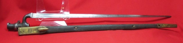  British P1876 Martini-Henry Bayonet & Scabbard, Egyptian Markings — image 6