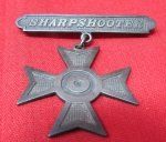 US 1885-1921, US Army Sharpshooter Badge, Sterling
