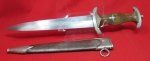 German WWII M1933 SA Enlisted Dagger, August Bickel Mfg.