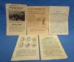 Soviet WWII German Propaganda Leaflet Lot, 5 Leaflets