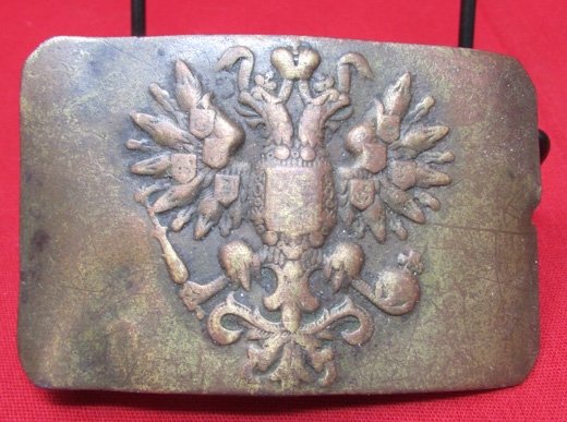  Russian WWI Brass Infantry Buckle, Field Recovered — image 3