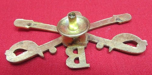  US Indian War- Spanish American War, B Troop, 8th Cavalry Hat Insignia, H Troop — image 3