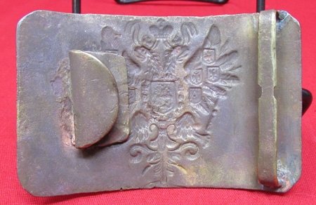  Russian WWI Brass Infantry Buckle, Field Recovered — image 3