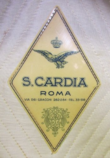  Italian WWII Black Wool Artillery Lieutenants Visor Hat — image 4