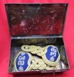 US Indian Wars Era, NYNG Infantry Lieutenant-Colonel 1872 Shoulder Boards, …