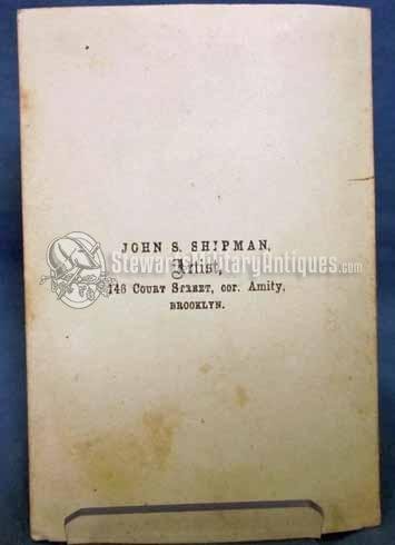  US Civil War CDV, Federal Navy Officer, Brooklyn NY — image 3