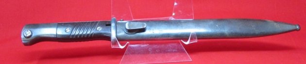  German WWII S84/98 Bayonet & Scabbard, Mismatched, E. Pack 1937 — image 2