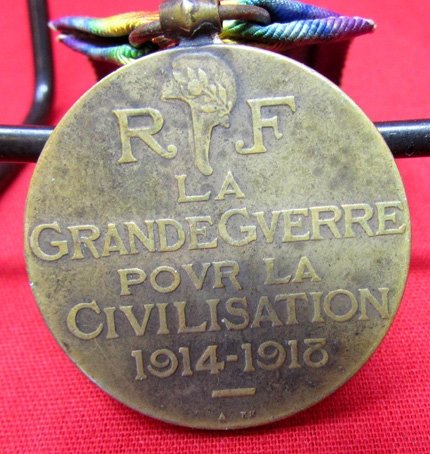  French WWI Victory Medal & Ribbon, A. Morlon — image 4