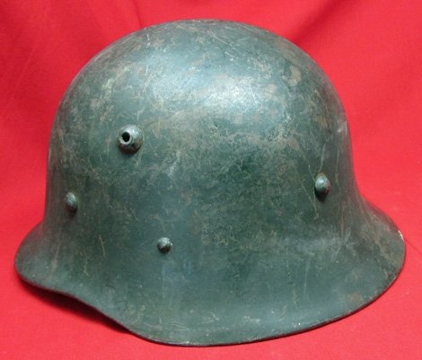  Bulgarian WWII, M1936A Steel Helmet, Complete — image 4