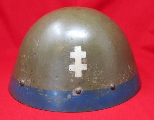  Czech WWII M32/34 Steel Helmet, Slovak Army Exterior — image 2