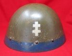 Czech WWII M32/34 Steel Helmet, Slovak Army Exterior