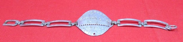  Polish WWII Officers French Pattern ID Bracelet — image 2
