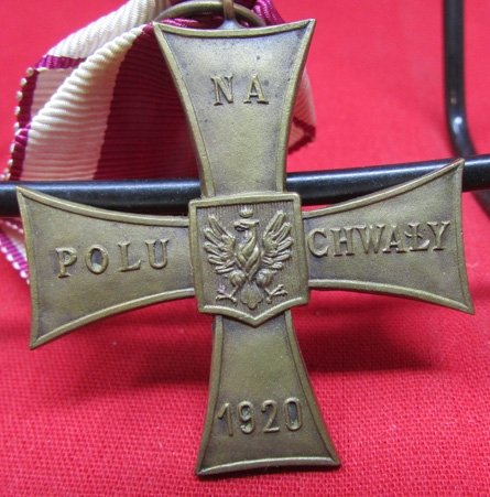  Polish Post WWI Cross for Valor, 1920 — image 3