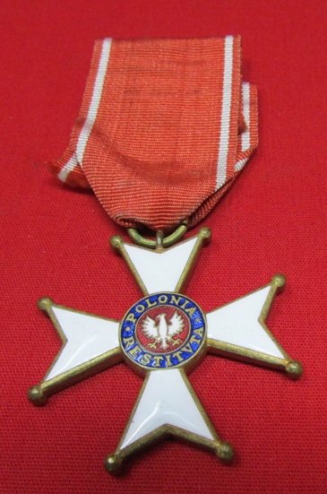  Polish WWII Restituta, Knight Class, 1944, No Crown — image 2