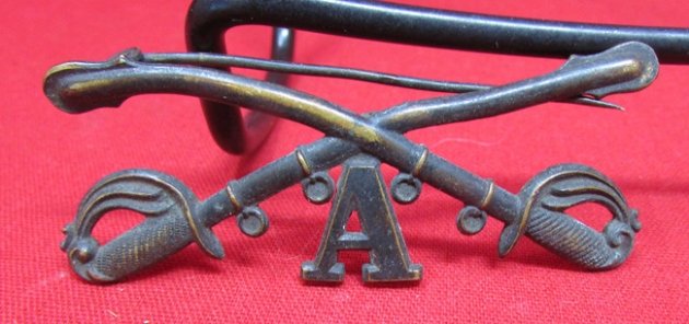  US Indian War- Spanish American War, Cavalry Hat Insignia, H Troop — image 2