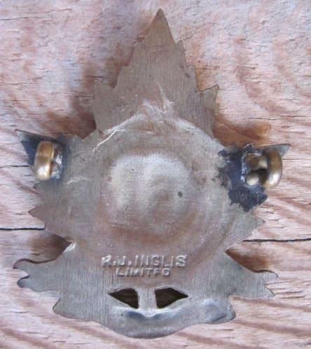  Canada WWI 61st Winniped Overseas Battalion, Inglis Mfg — image 3