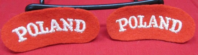  Polish WWII Shoulder Arcs, Italian Mfg — image 2